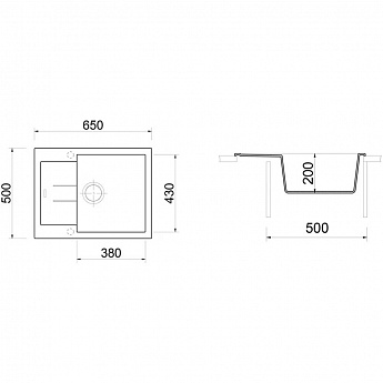 картинка Мойка Longran Amanda AMG650.500 