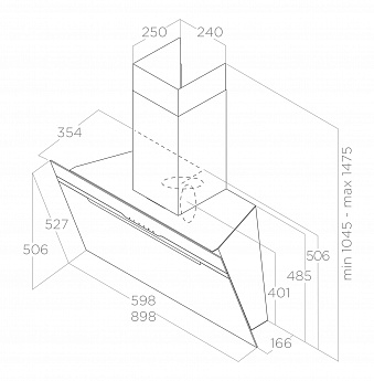 картинка Кухонная вытяжка Elica MAJESTIC @ WH/A/60 