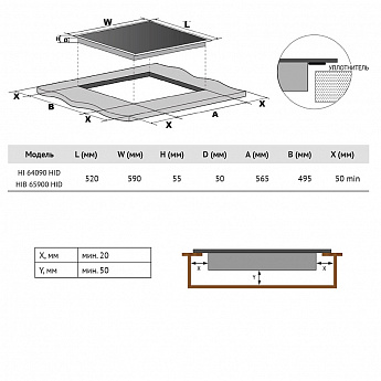 картинка Индукционная варочная панель Korting HI 64090 HID 
