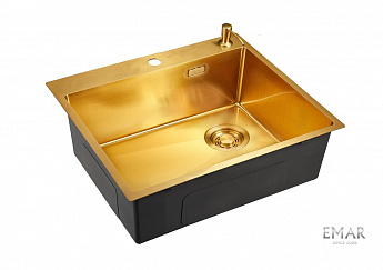 картинка Кухонная мойка Emar EMB-560(TOP) PVD Golden 