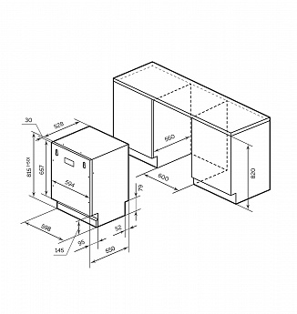 картинка Посудомоечная машина Millen MDW 602 