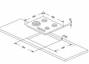 картинка Варочная панель Delonghi OWF 57 PRO RUS 