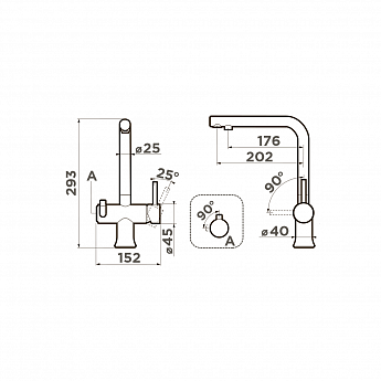 картинка Смеситель Omoikiri HOTARU-RED хром 