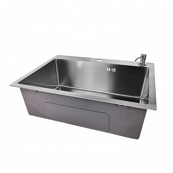 картинка Комплект Emar Satine (мойка, смеситель, дозатор, корзина) 