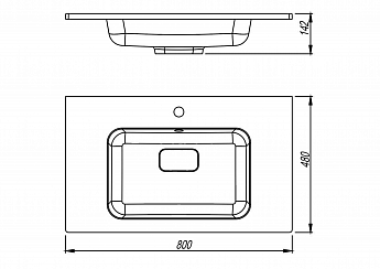 картинка Раковина Florentina ПАЛЕРМО-800 