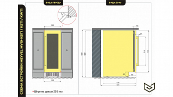картинка Комбинированный винный шкаф Meyvel MV19-KST1 