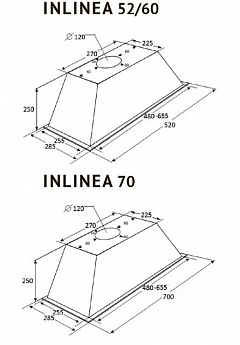 картинка Кухонная вытяжка Kuppersberg INLINEA 60 X  картинка Кухонная вытяжка Kuppersberg INLINEA 60 X