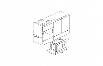 картинка Микроволновая печь встраиваемая Haier HMX-BTG207X 