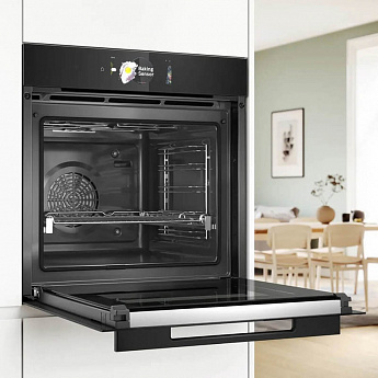 картинка Электрический духовой шкаф Bosch HBG978NB1 черный 