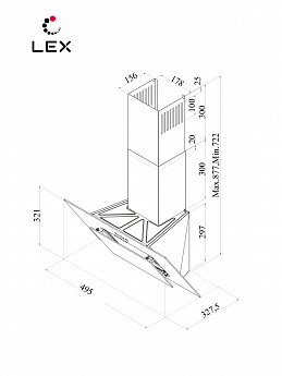 картинка |Discount| Кухонная вытяжка Lex MIRA G 500 WHITE  