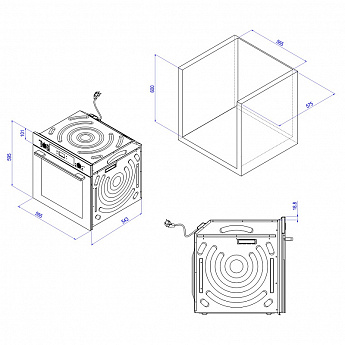 картинка Электрический духовой шкаф Korting OKB 6071 CN 