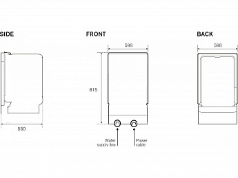 картинка Посудомоечная машина Bertazzoni DW60EPRS 