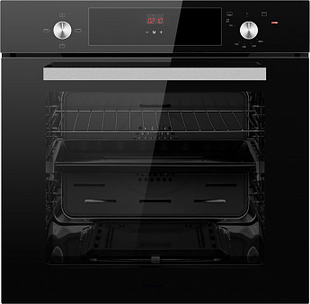 картинка Газовый духовой шкаф Weissgauff WGO 706 D BLACK GLASS 