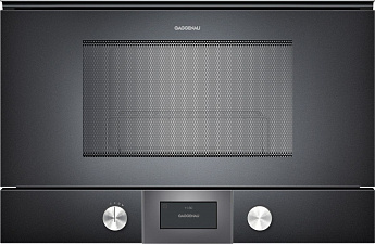 картинка Микроволновая печь встраиваемая Gaggenau BMP225100 антрацит  картинка Микроволновая печь встраиваемая Gaggenau BMP225100 антрацит