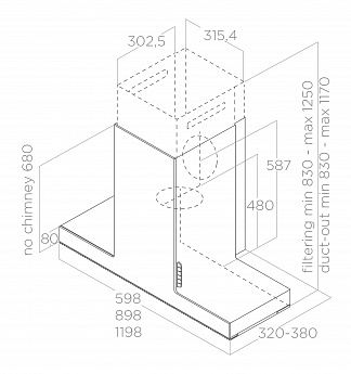 картинка Кухонная вытяжка Elica HAIKU WH/A/60 