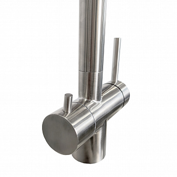 картинка Смеситель для кухни высокий излив GERDA SM Сатин 