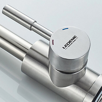 картинка Смеситель Ledeme L74998A-3 нержавеющая сталь  картинка Смеситель Ledeme L74998A-3 нержавеющая сталь