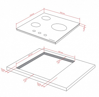 картинка Газовая варочная панель Kuppersberg TG 42 B 