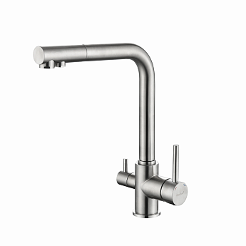 картинка Смеситель Granfest 3611 нержавеющая сталь 