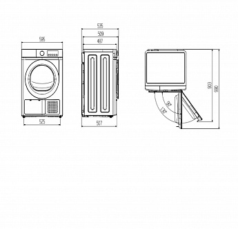 картинка Сушильная машина Delonghi DTD 8105 H VERANO 