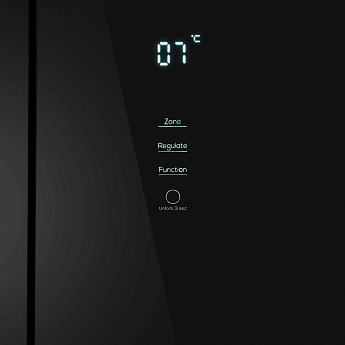 картинка Полувстраиваемый холодильник Maunfeld MFF190NFB01 черный 