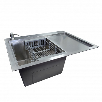 картинка Кухонная мойка Gerda GS 6548L S сатин  