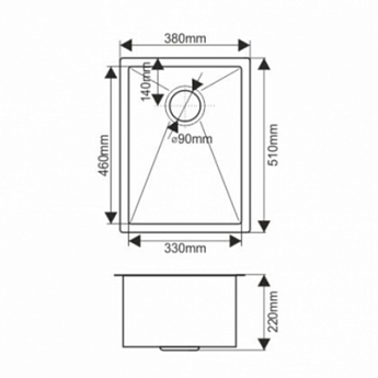 картинка Мойка для кухни Melana D5138HG PROFLINE золото 