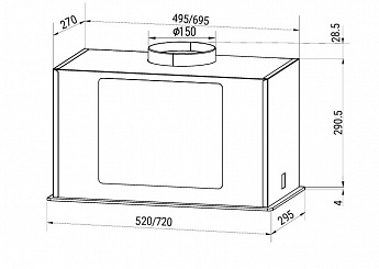 картинка Кухонная вытяжка Hiberg VMF 8191 B 