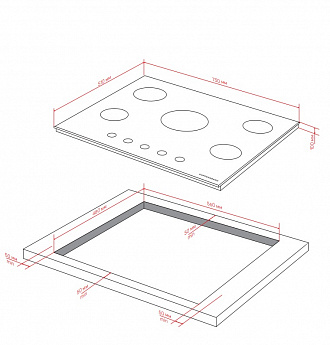 картинка Газовая варочная панель Kuppersberg TG 72 B 