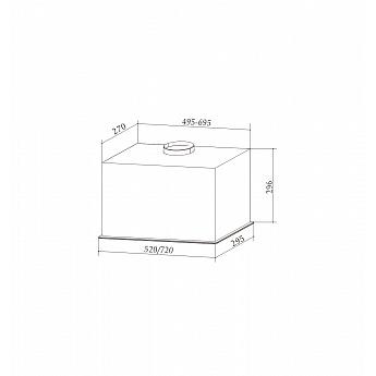картинка Кухонная вытяжка Millen MBKHG 601 WH  картинка Кухонная вытяжка Millen MBKHG 601 WH