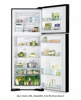 картинка Отдельностоящий холодильник Hitachi HRTN7489DFGBKCS черный  картинка Отдельностоящий холодильник Hitachi HRTN7489DFGBKCS черный