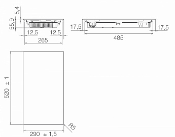 картинка Индукционная варочная панель Elica PRIMIS 302 BL 