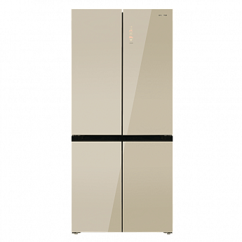 картинка Полувстраиваемый холодильник Maunfeld MFF190NFDBG бежевый 