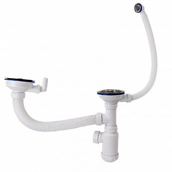 картинка Сифон двойной 3 ½” Санпласт GRAND  картинка Сифон двойной 3 ½” Санпласт GRAND