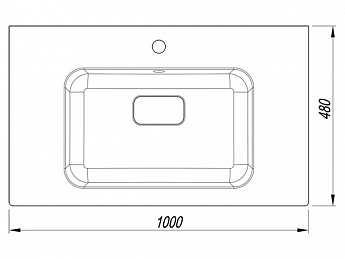 картинка Раковина для ванной Florentina ПАЛЕРМО-1000 
