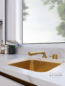 картинка Смеситель Emar ЕС - 7027 PVD Golden 