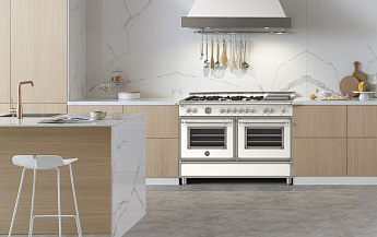 картинка Комбинированная кухонная плита Bertazzoni HER126G2EAVT слоновая кость 