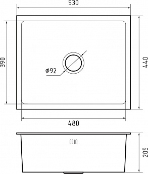 картинка Мойка для кухни Granfest 5344 графит 