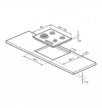 картинка Варочная панель Lex GVG 642A BBL 