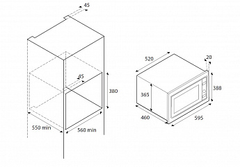 картинка Микроволновая печь  Bertazzoni F457PROMWSX нержавеющая сталь 