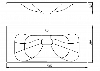 картинка Раковина для ванной Florentina Фортуна-1000 