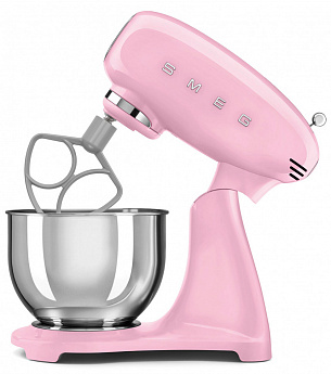 картинка Миксер планетарный Smeg SMF05PKEU розовый 