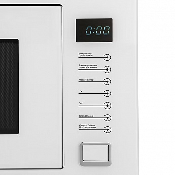 картинка Микроволновая печь встраиваемая Midea TG925B8D-WH белая  картинка Микроволновая печь встраиваемая Midea TG925B8D-WH белая