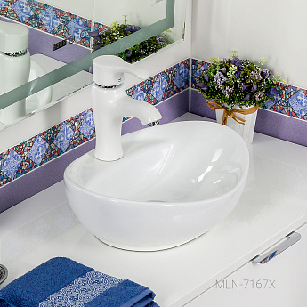 картинка Раковина Melana MLN-7167X, белый 