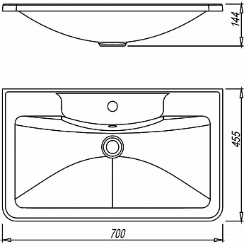 картинка Раковина Florentina АЛЛЕГРО 700 