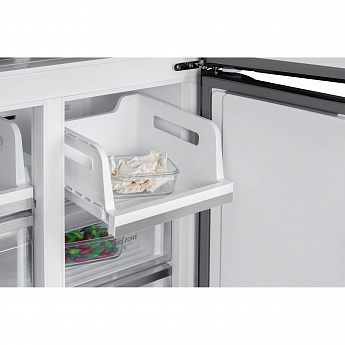 картинка Полувстраиваемый холодильник Hiberg RFQ-600DX NFGW inverter белый 