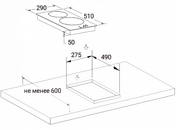 картинка Электрическая варочная панель Weissgauff HV 32 BA 