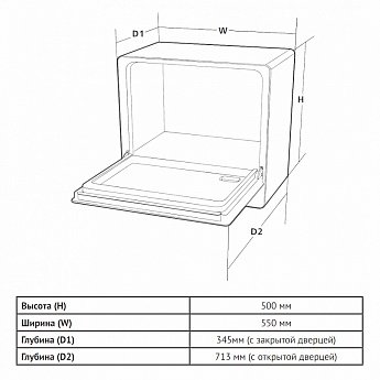 картинка Посудомоечная машина Korting KDF 26630 GN  картинка Посудомоечная машина Korting KDF 26630 GN