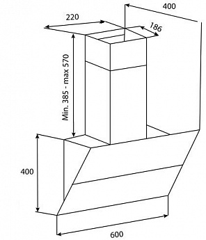 картинка Кухонная вытяжка Korting KHC 65070 GW 