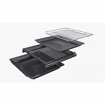 картинка Электрический духовой шкаф с функцией СВЧ Bosch HMG976KB1 черный 